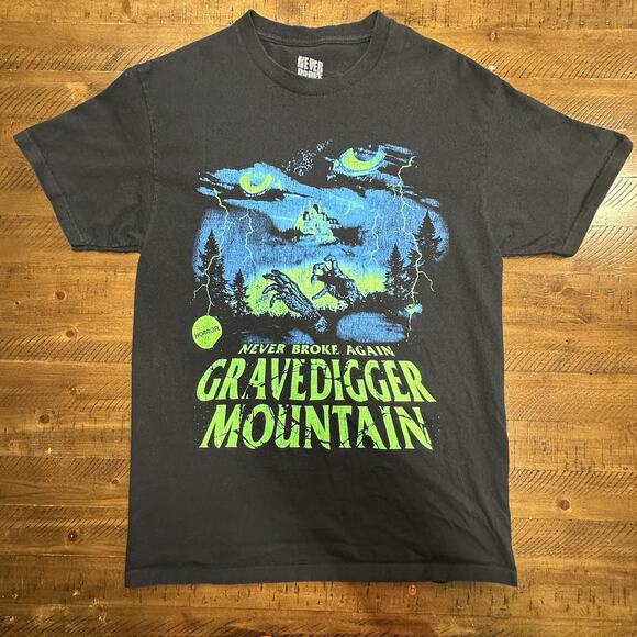 Never Broke Again Other - Never Broke Again NBA Youngboy Grave Digger Mountain Black T-Shirt Size Large
